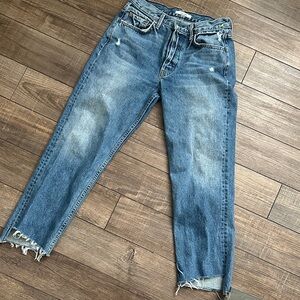 Classic Blue Distressed Women's Jeans